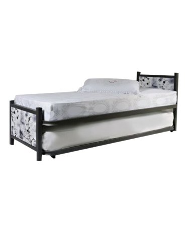Double folding bed