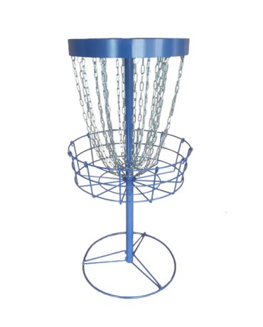 Portable disc golf basket